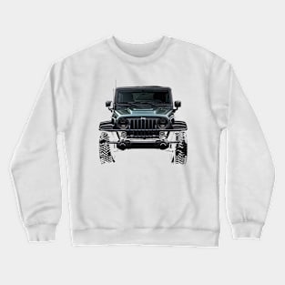 Adventure Awaits: Jeep Car Vector Design for Off-Road Enthusiasts Crewneck Sweatshirt